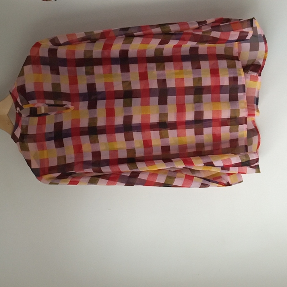 ASOS Maternity 8 Check Ruffle Blouse - Picture 4 of 13